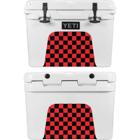 Sneakerhead Red Checkered YETI Tundra 35 Hard Cooler Skin