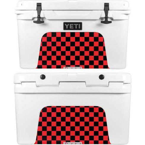 Sneakerhead Red Checkered YETI Tundra 45 Hard Cooler Skin