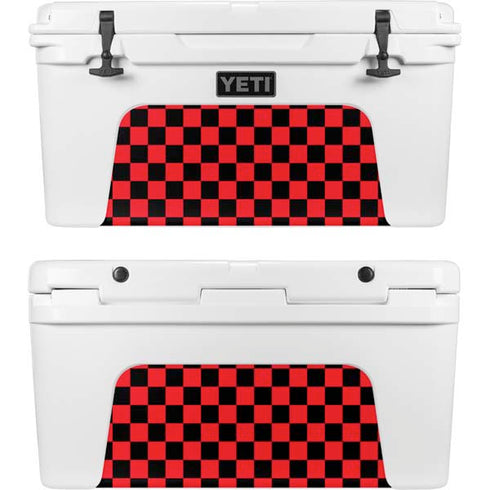 Sneakerhead Red Checkered YETI Tundra 65 Hard Cooler Skin