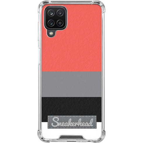 Sneakerhead Stripes Galaxy A12 Clear Case
