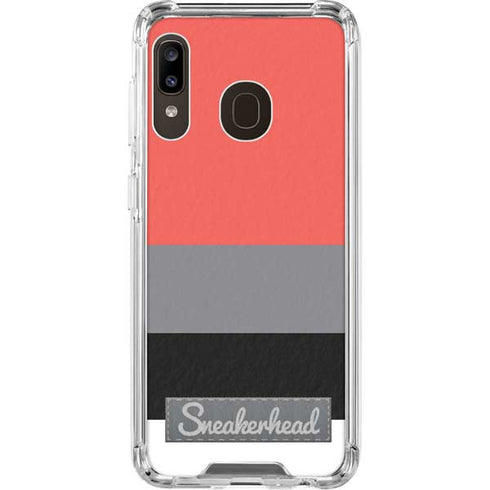 Sneakerhead Stripes Galaxy A30 Clear Case