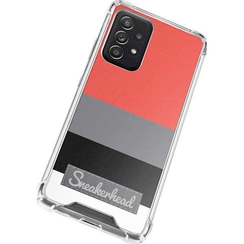 Sneakerhead Stripes Galaxy A72 5G Clear Case