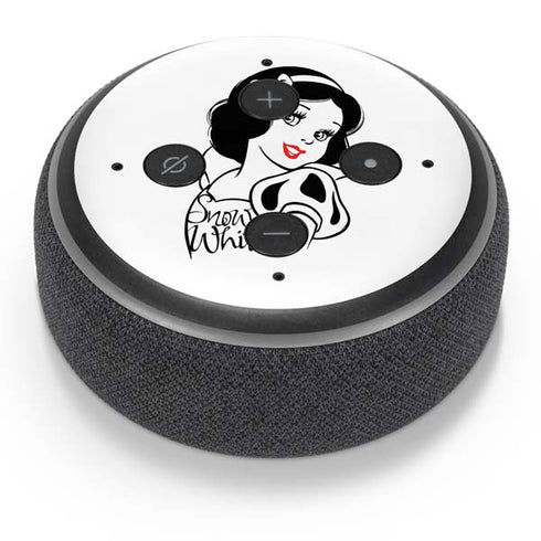 Disney Snow White Black and White Art Amazon Echo Dot Skin