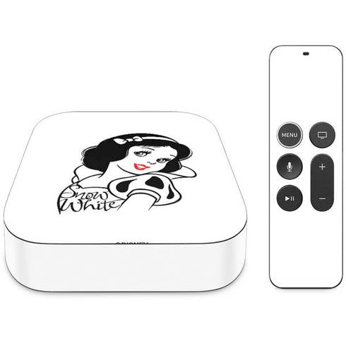 Disney Snow White Black and White Art Apple TV Skin