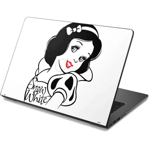 Disney Snow White Black and White Art Dell Chromebook Skin
