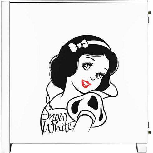 Disney Snow White Black and White Art Corsair 4000D Tempered Glass Mid-Tower ATX Case Skin