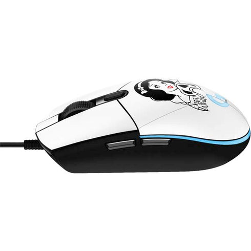 Disney Snow White Black and White Art G203 Prodigy RGB Wired Gaming Mouse Skin