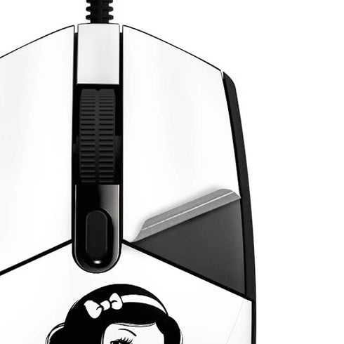 Disney Snow White Black and White Art G203 Prodigy RGB Wired Gaming Mouse Skin