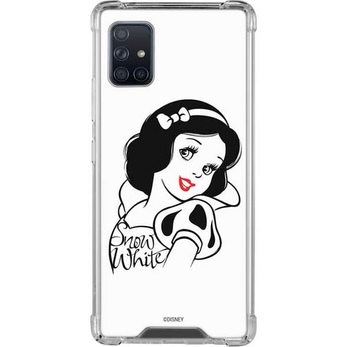 Disney Snow White Black and White Art Galaxy A51 5G Clear Case