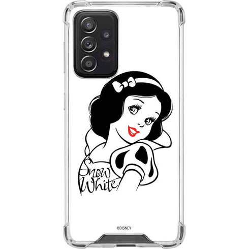 Disney Snow White Black and White Art Galaxy A52 5G Clear Case