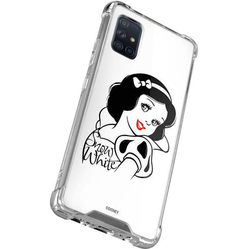 Disney Snow White Black and White Art Galaxy A71 5G Clear Case