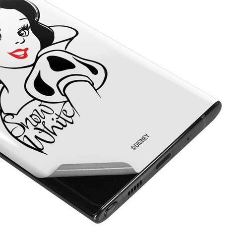 Disney Snow White Black and White Art Galaxy Note 10 Skin
