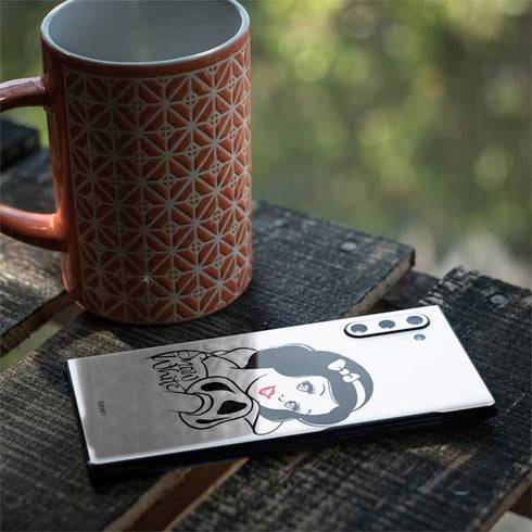 Disney Snow White Black and White Art Galaxy Note 10 Skin