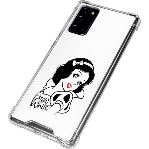 Disney Snow White Black and White Art Galaxy Note20 5G Clear Case