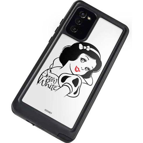 Disney Snow White Black and White Art Galaxy Note20 5G Waterproof Case
