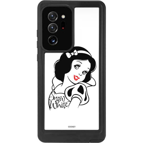 Disney Snow White Black and White Art Galaxy Note20 Ultra 5G Waterproof Case