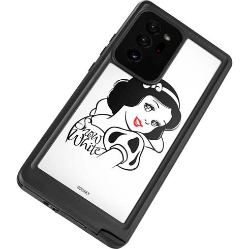 Disney Snow White Black and White Art Galaxy Note20 Ultra 5G Waterproof Case