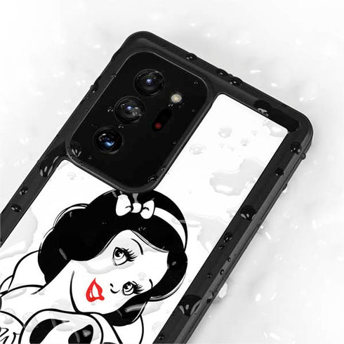 Disney Snow White Black and White Art Galaxy Note20 Ultra 5G Waterproof Case