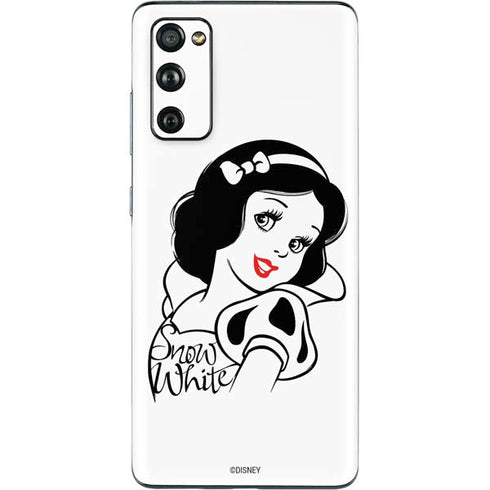 Disney Snow White Black and White Art Galaxy S20 Fan Edition Skin