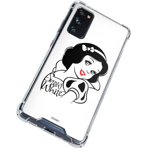 Disney Snow White Black and White Art Galaxy S20 FE Clear Case
