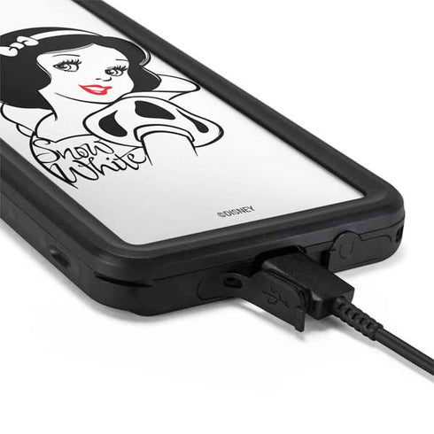 Disney Snow White Black and White Art Galaxy S20 Plus Waterproof Case