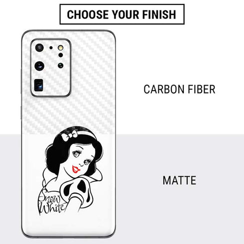 Disney Snow White Black and White Art Galaxy S20 Ultra 5G Skin