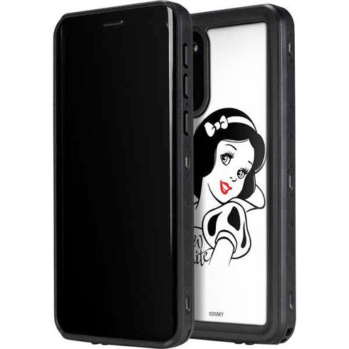 Disney Snow White Black and White Art Galaxy S20 Waterproof Case