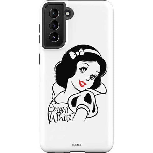 Disney Snow White Black and White Art Galaxy S21 FE Pro Case