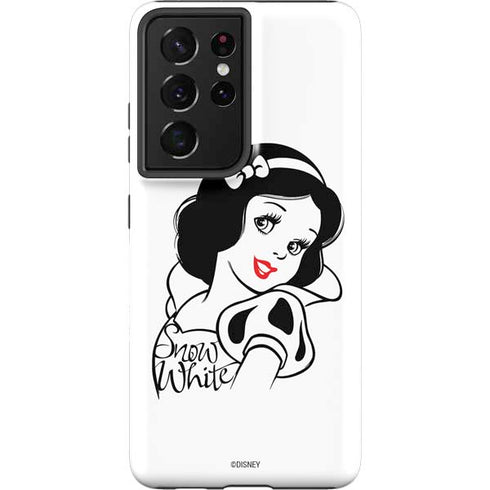 Disney Snow White Black and White Art Galaxy S21 Ultra 5G Pro Case