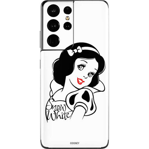 Disney Snow White Black and White Art Galaxy S21 Ultra 5G Skin