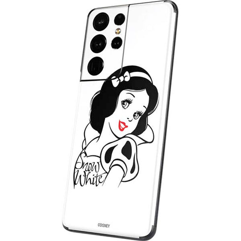 Disney Snow White Black and White Art Galaxy S21 Ultra 5G Skin
