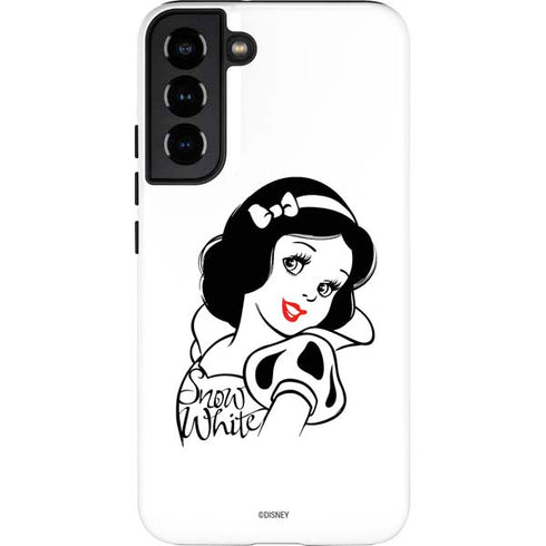 Disney Snow White Black and White Art Galaxy S22 Plus Pro Case