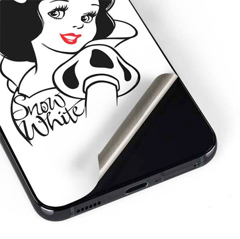 Disney Snow White Black and White Art Galaxy S22 Skin