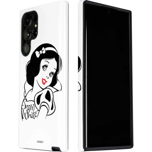 Disney Snow White Black and White Art Galaxy S22 Ultra Pro Case