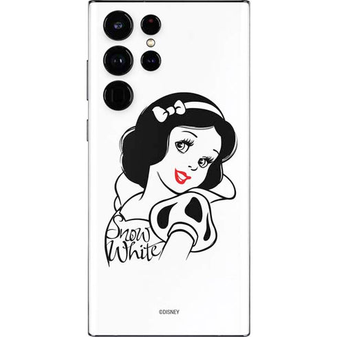 Disney Snow White Black and White Art Galaxy S22 Ultra Skin