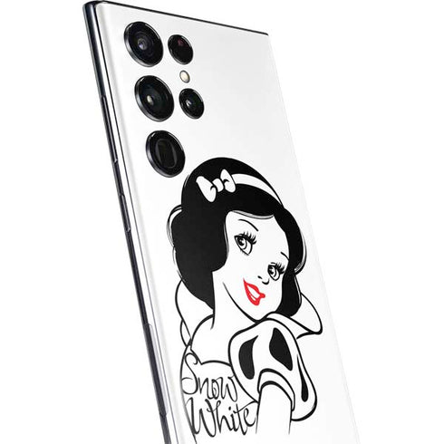 Disney Snow White Black and White Art Galaxy S22 Ultra Skin