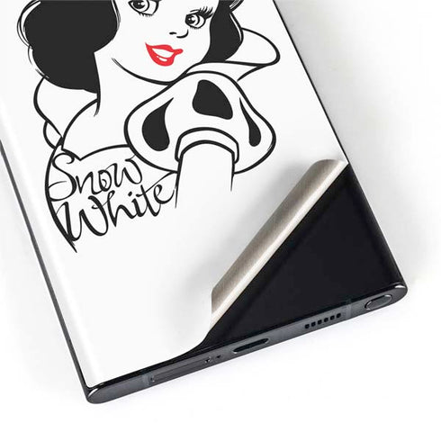 Disney Snow White Black and White Art Galaxy S22 Ultra Skin