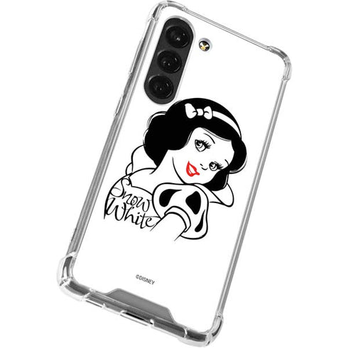 Disney Snow White Black and White Art Galaxy S23 Clear Case