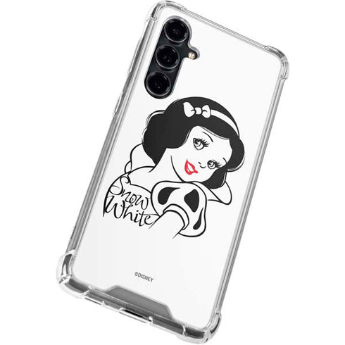 Disney Snow White Black and White Art Galaxy S23 FE Clear Case
