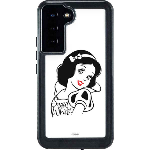 Disney Snow White Black and White Art Galaxy S23 Plus Waterproof Case