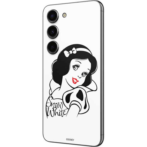 Disney Snow White Black and White Art Galaxy S23 Skin