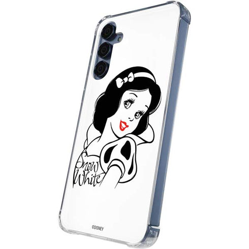 Disney Snow White Black and White Art Galaxy S24 Clear Case