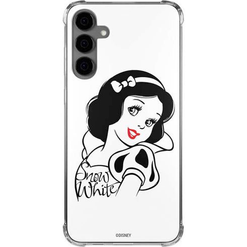 Disney Snow White Black and White Art Galaxy S24 Plus Clear Case
