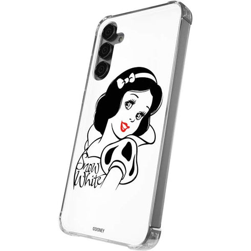 Disney Snow White Black and White Art Galaxy S24 Plus Clear Case