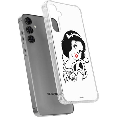 Disney Snow White Black and White Art Galaxy S24 Plus Clear Case