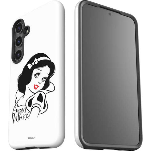 Disney Snow White Black and White Art Galaxy S24 Plus Impact Case