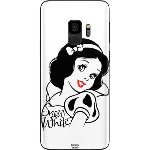 Disney Snow White Black and White Art Galaxy S9 Skin