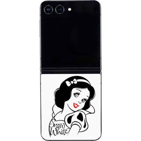 Disney Snow White Black and White Art Galaxy Z Flip5 5G Skin