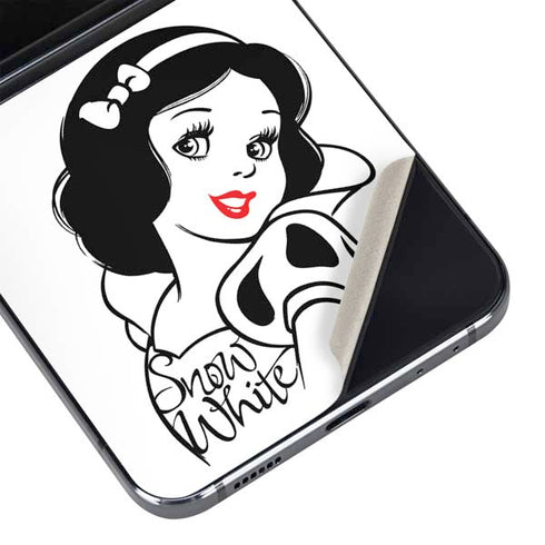 Disney Snow White Black and White Art Galaxy Z Flip5 5G Skin