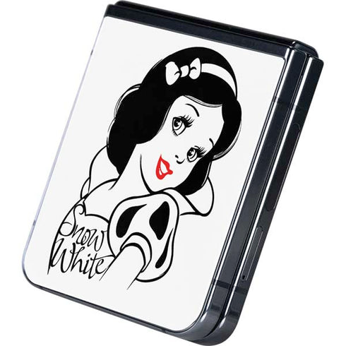 Disney Snow White Black and White Art Galaxy Z Flip5 5G Skin
